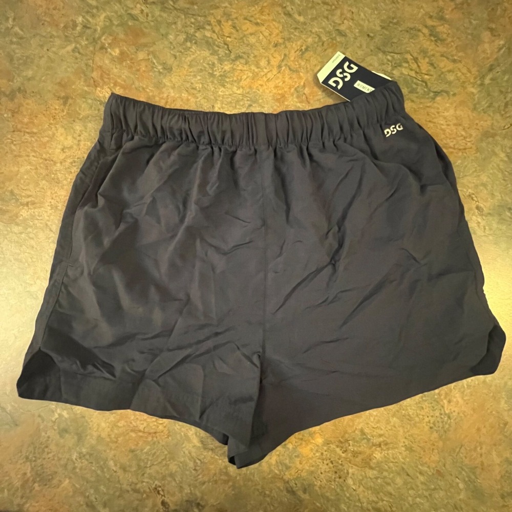 DSG High-Rise Woven Shorts 3" Inseam Sits At Natural Waist Size S Navy Blue